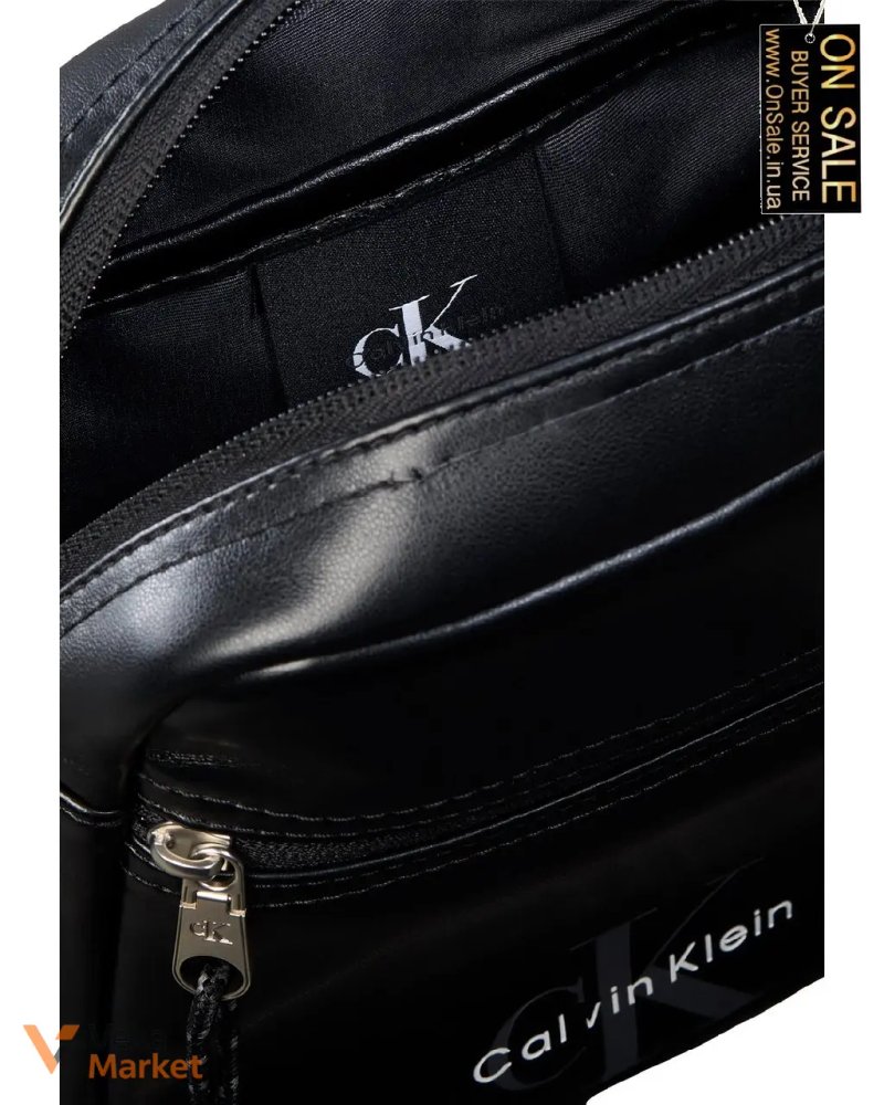 Чоловіча сумка Calvin Klein BOLD LOGO WEBBING REPORTER чорна — фото 3