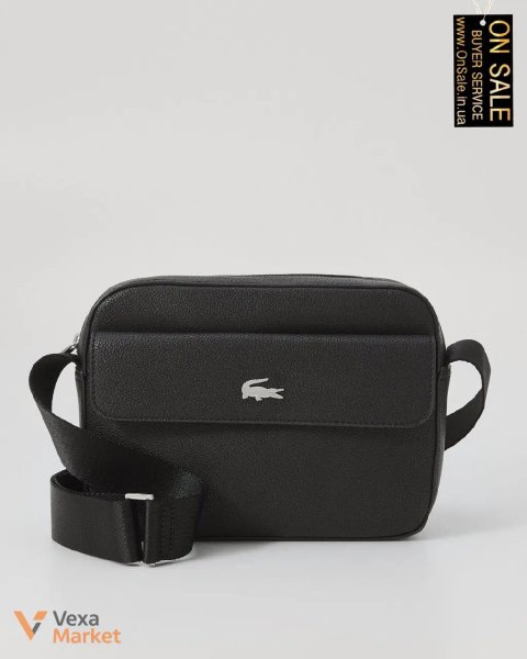 Чоловіча сумка через плече Lacoste REPORTER BAG чорна