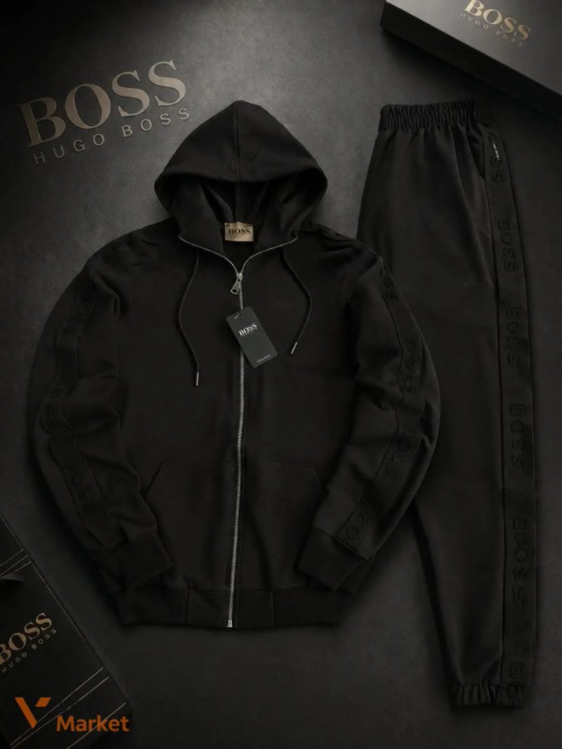 Чоловічий костюм Hugo Boss Zip-худі + штани — фото 2