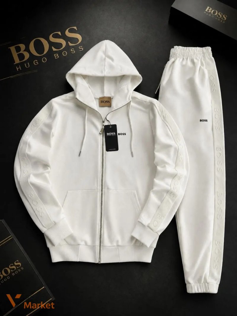 Чоловічий костюм Hugo Boss Zip-худі + штани — фото 3