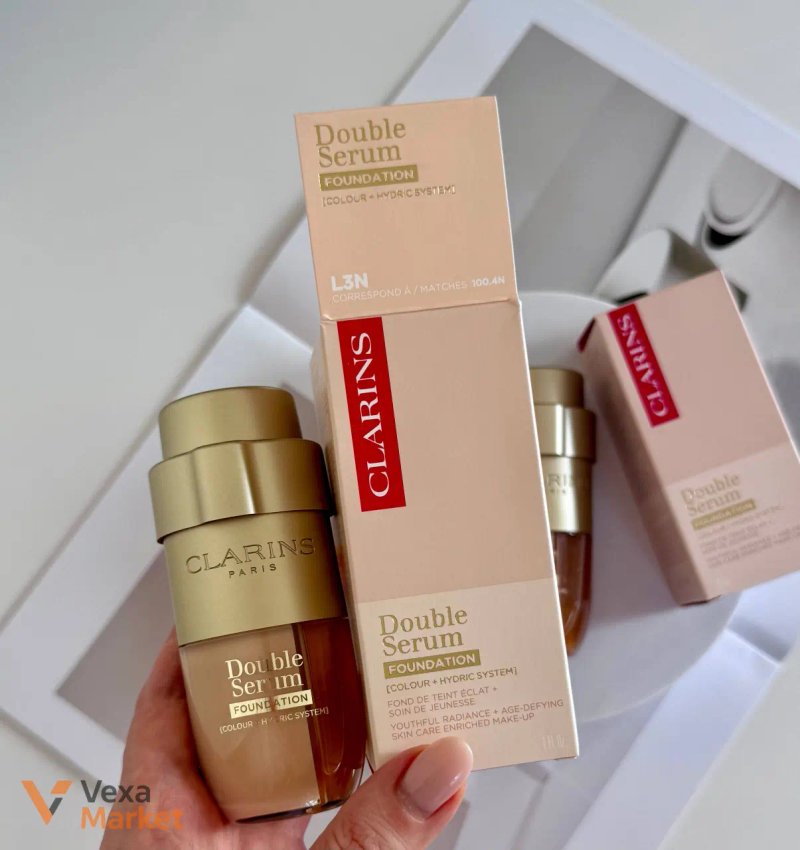 Clarins Double Serum Foundation L3N Light Neutral — фото 8