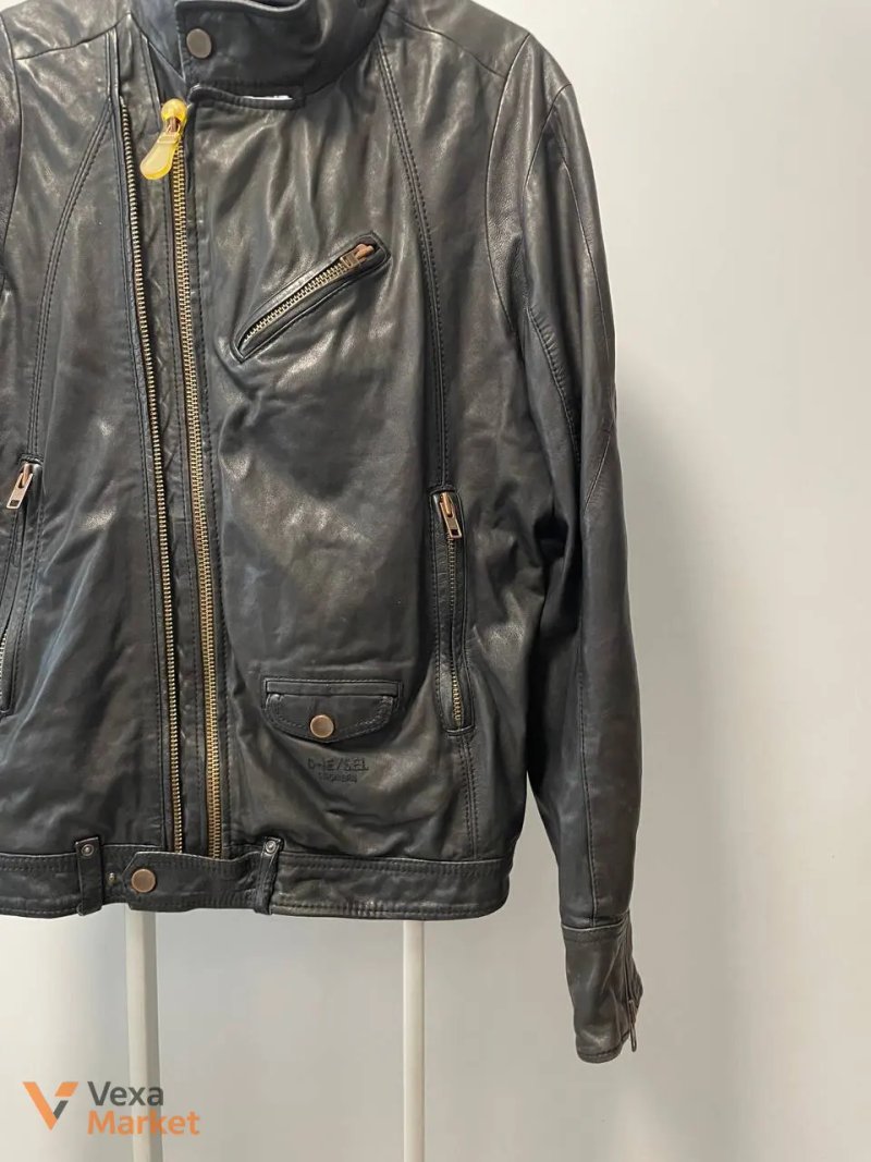 Diesel Leather Jacket M — фото 4