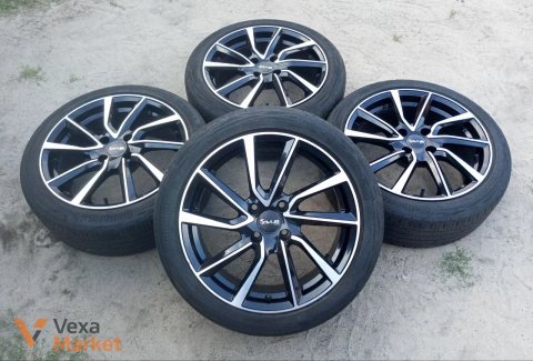 Диски R17 4*108 7J ET25 з літньою гумою 205*45 R17