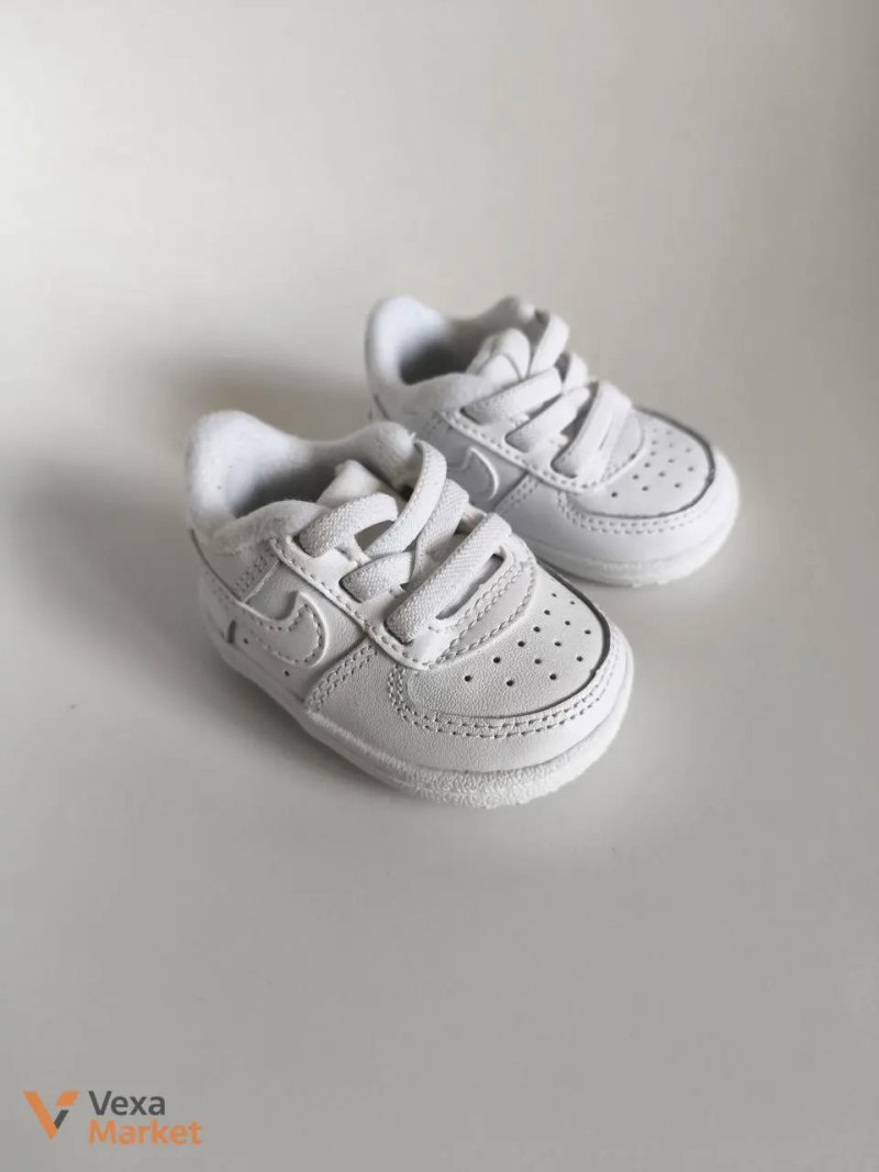 Дитячі кросівки Nike шкіряні білі — фото 3