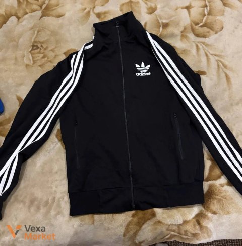 Две кофты Adidas черные размер M