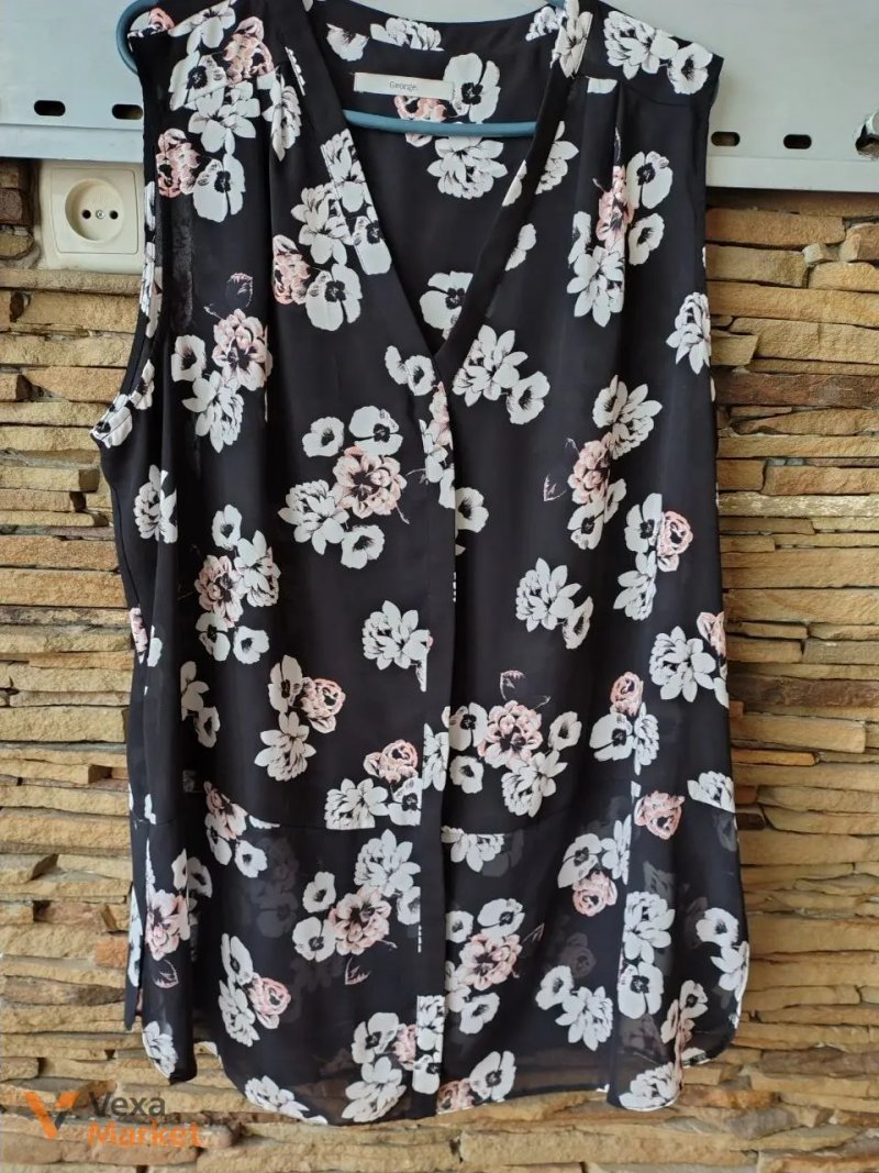 Джинсовая куртка новая с капюшоном индиго и блуза ZARA — фото 4