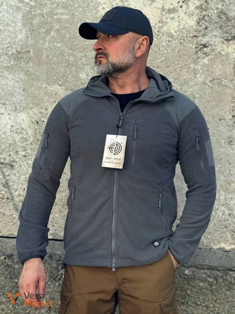 Флисовая кофта Han-Wild Grid Fleece — фото 2