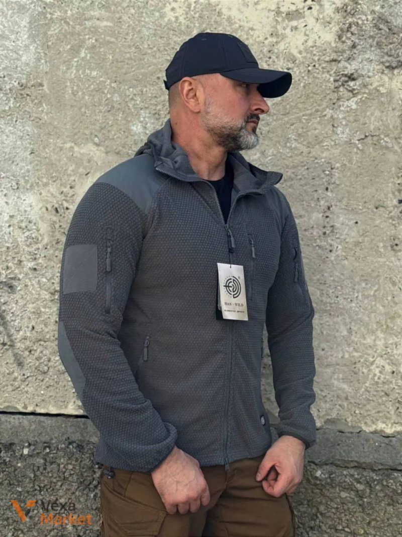 Флисовая кофта Han-Wild Grid Fleece — фото 8
