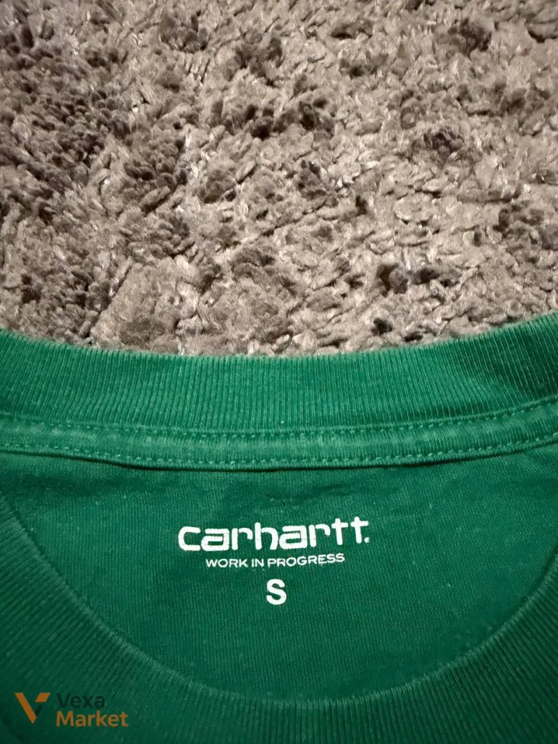 Футболка Carhartt WIP зелена розмір S — фото 3