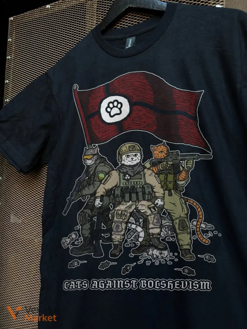 Футболка "CATS AGAINST BOLSHEVISM" — фото 3
