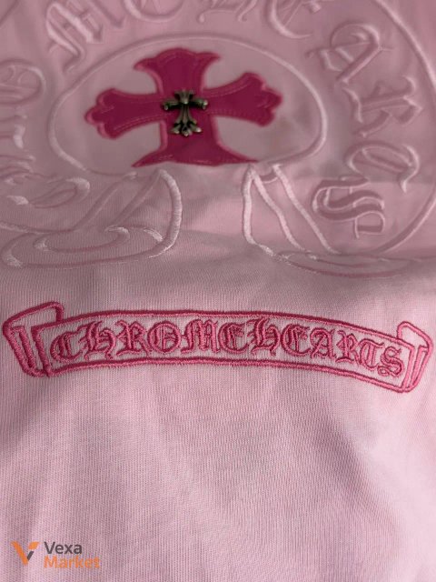 Футболка Chrome Hearts рожева 100% котон