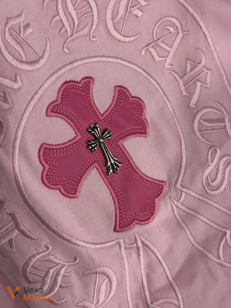 Футболка Chrome Hearts рожева 100% котон — фото 2