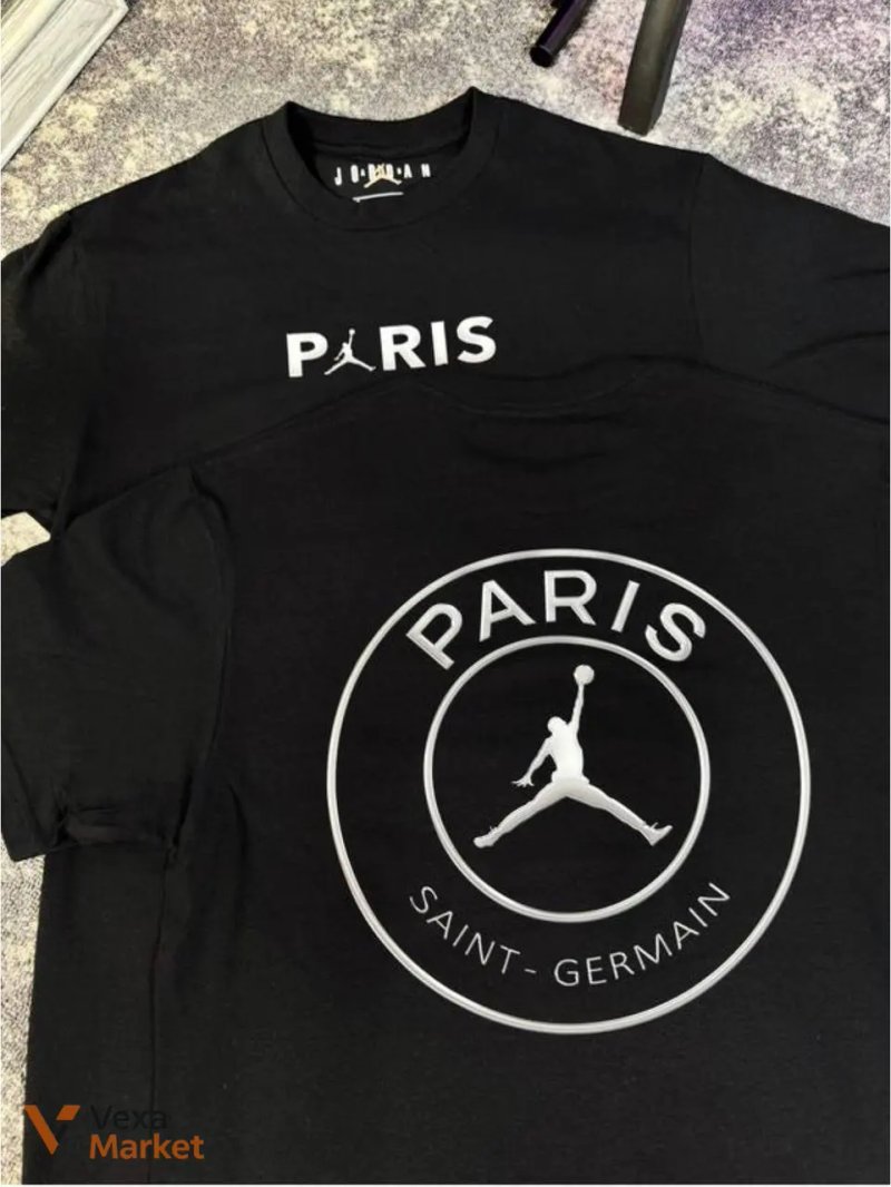 Футболка Jordan & PSG Paris Saint-Germain чорна розмір М — фото 2