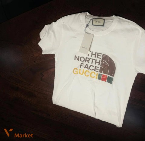 Футболка The North Face x Gucci біла XL