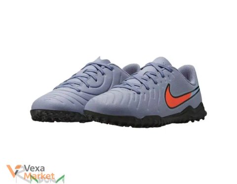 Футбольні бутси Nike Tiempo Legend 7 (TF) світло-бузкові з помаранчевими акцентами, розмір 36,5