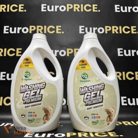 Гель для прання дитячих речей Bergreen Baby Sensitive Premium 3000 мл