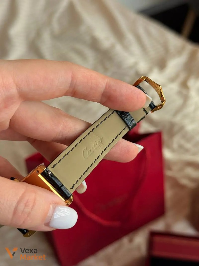 Годинник Cartier з крокодилячої шкіри — фото 6