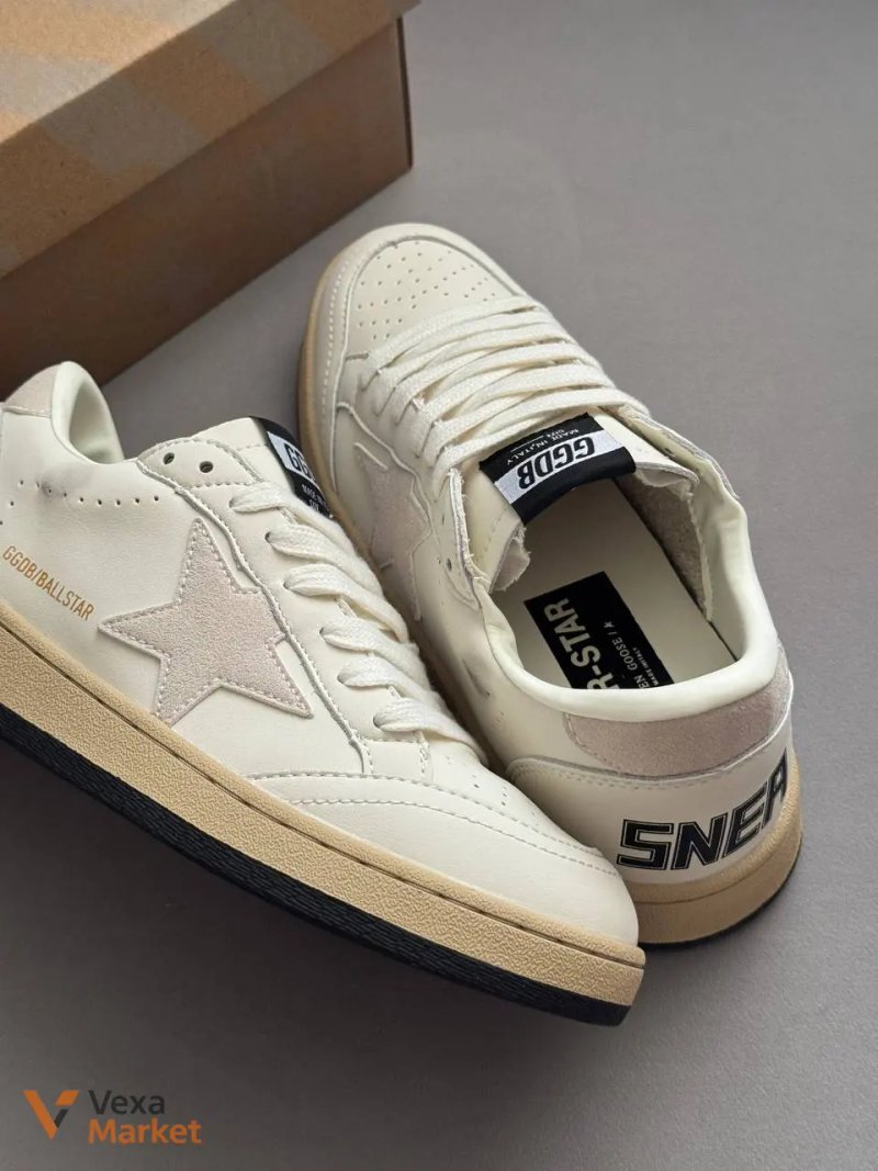 Golden Goose White Beige шкіра 36-44 — фото 3