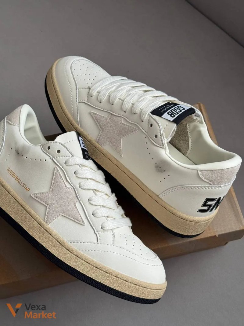 Golden Goose White Beige шкіра 36-44 — фото 4
