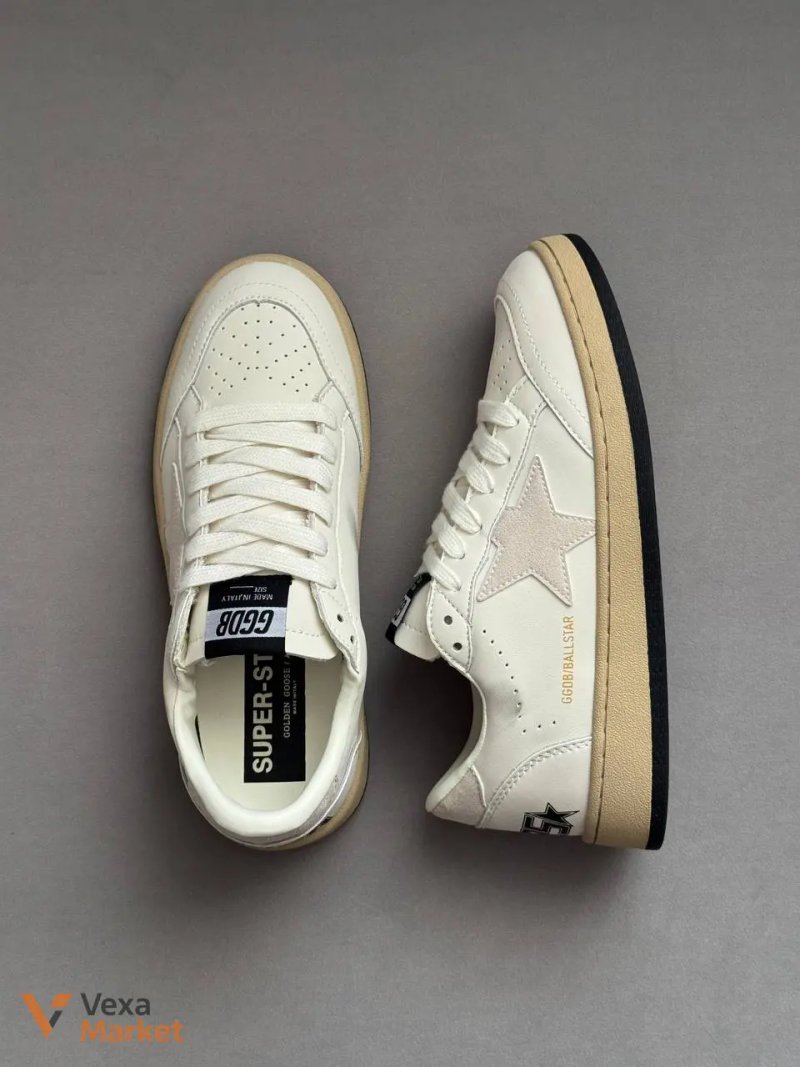 Golden Goose White Beige шкіра 36-44 — фото 5