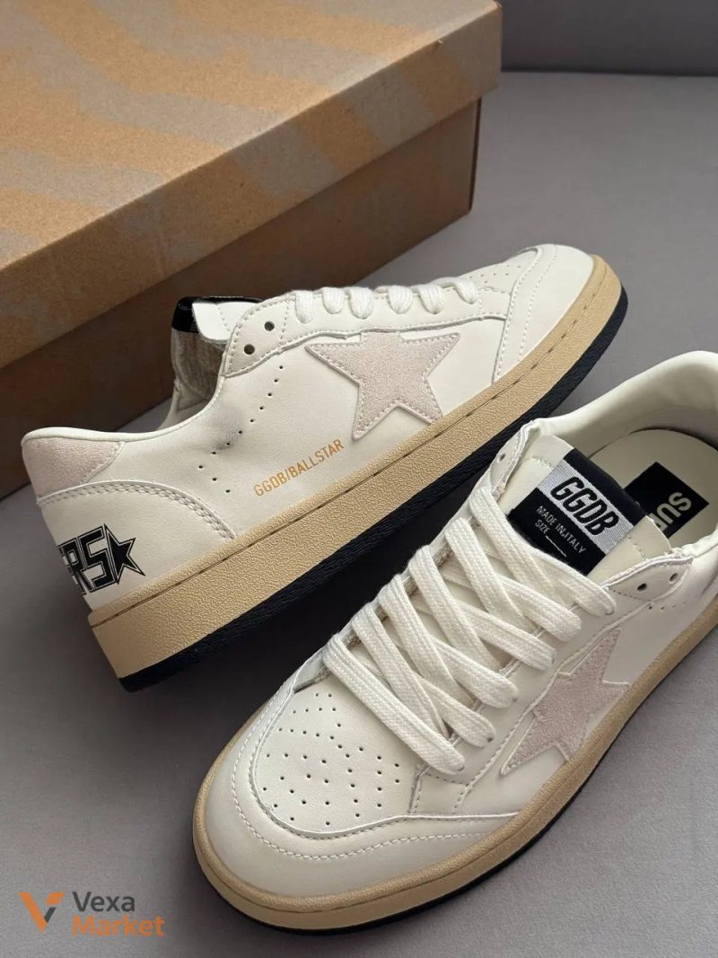 Golden Goose White Beige шкіра 36-44 — фото 6