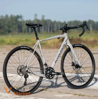 Гравійний велосипед Kross Esker 1.0 (KREK1Z28-GREY) сірий, 28", рама 21" (L)