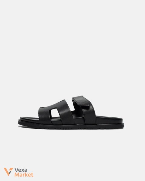 Hermes Chepre Black шкіряні сандалі