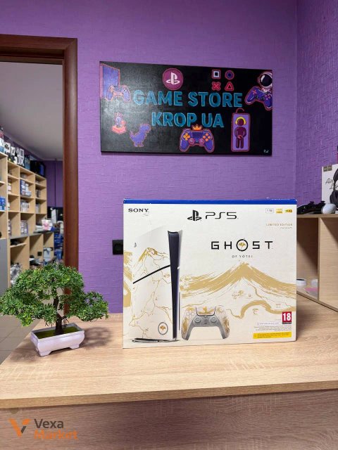 Ігрова приставка Sony PlayStation 5 Slim Blu-Ray 1 TB Ghost of Yotei