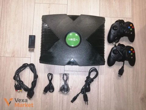 Игровая приставка Xbox Original с мод чипом и увеличенным HDD