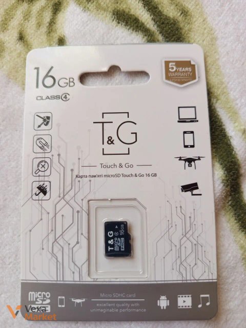 Карта пам'яті T&G microSD 16GB / 32GB Class 4 / Class 10