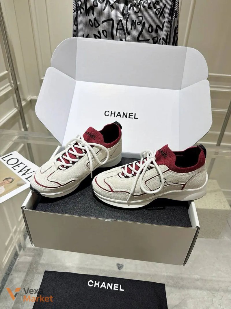 Кеди Chanel 26а замша/текстиль розміри 35-40 — фото 2