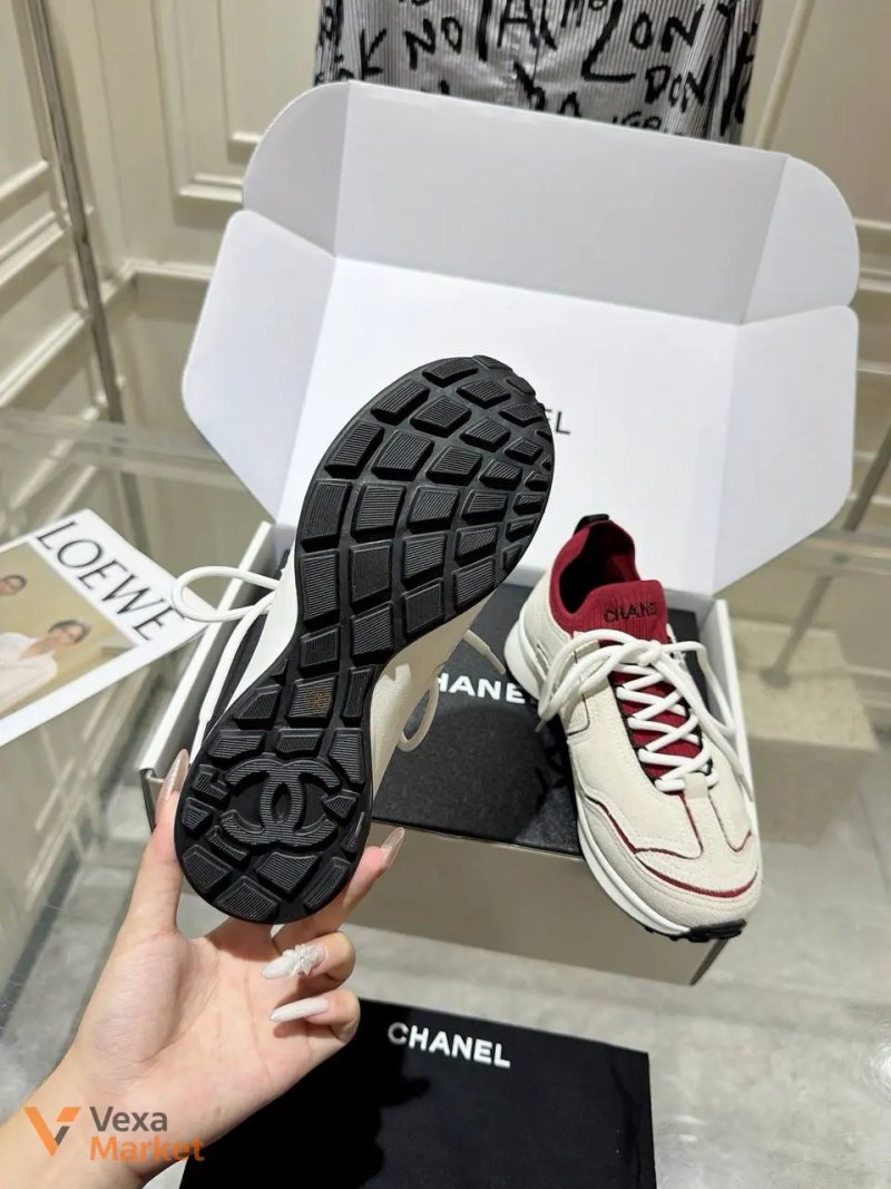 Кеди Chanel 26а замша/текстиль розміри 35-40 — фото 5