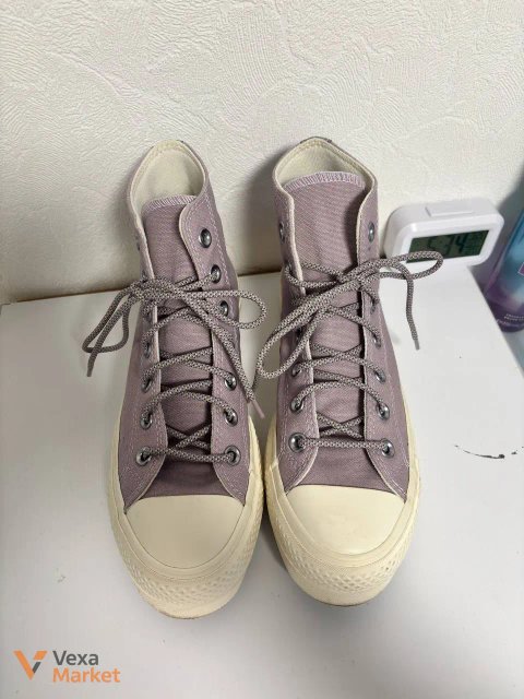 Кеди Converse Chuck Taylor All Star високі сіро-бузкові розмір 37