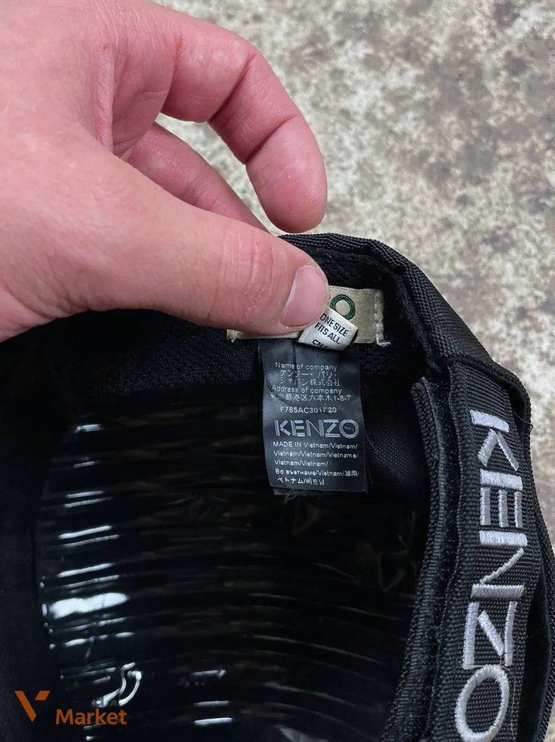 Кепка Kenzo Paris чорна — фото 7