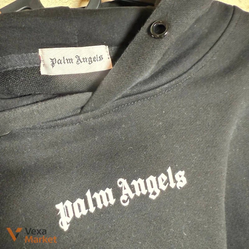 Худі Palm Angels чорне розмір М — фото 4