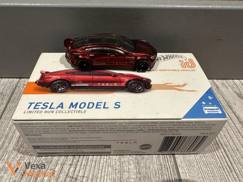 Колекційні моделі Hot Wheels ID Bugatti Chiron, Nissan Skyline GT-R (R33) HKS, Tesla Model S — фото 2