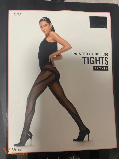 Колготки Hunkemoller Twisted Stripe Leg 15 Denier S/M