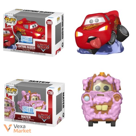 Коллекционные фигурки Funko Pop! "Тачки" - Молния МакКуин и Мэтр