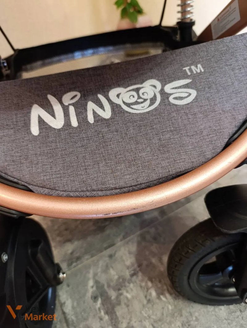Коляска 2в1 NINOS BRAVA NEW BEIGE (Khaki) — фото 7
