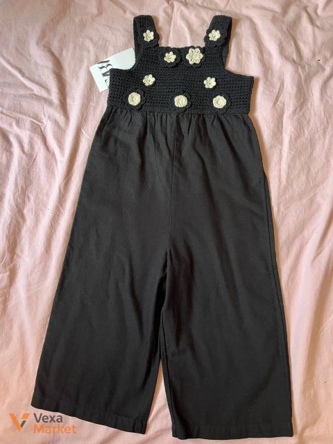 Комбінезон Zara чорний льон 98р