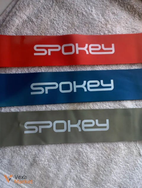 Комплект фитнес-резинок Spokey Power - 3 шт. (красная, синяя, серая)
