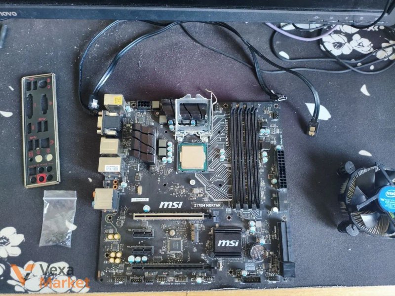 Комплект: Материнська плата MSI Z170M Mortar + Процесор Intel Core i7-6700 — фото 2