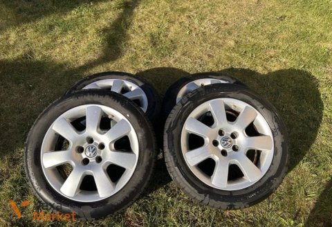 Комплект оригінальних литих дисків Volkswagen R15 з зимовою гумою Dunlop SP Winter Sport