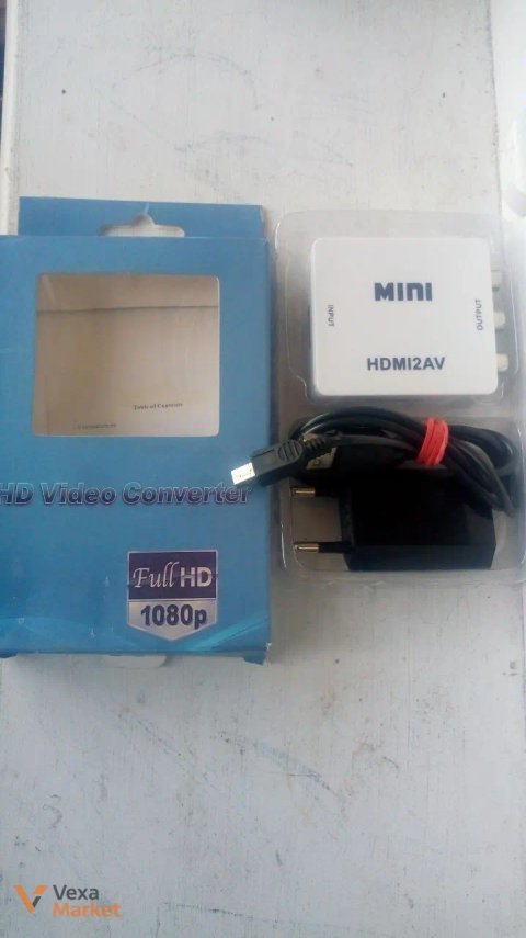 Конвертер відео AV-HDMI з блоком живлення