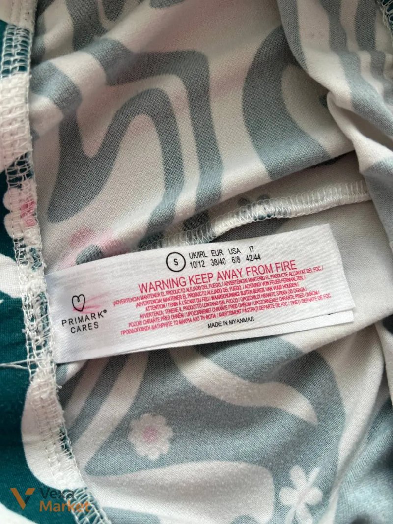 Костюм Primark футболка та штани зелений принт розмір S — фото 5