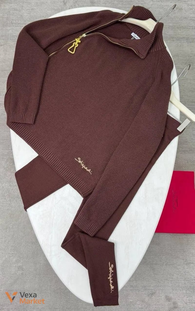 Костюм Schiaparelli універсальний сіро-коричневий 100% cotton — фото 6