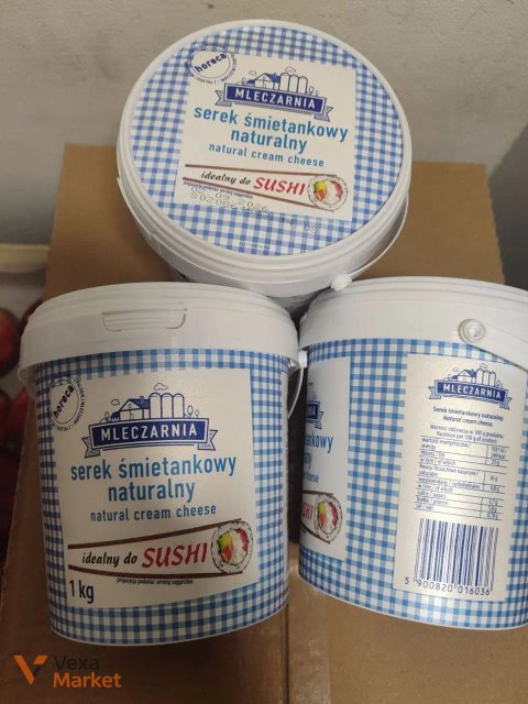 Крем-сир Mleczarnia Serek Śmietankowy Naturalny 1 кг
