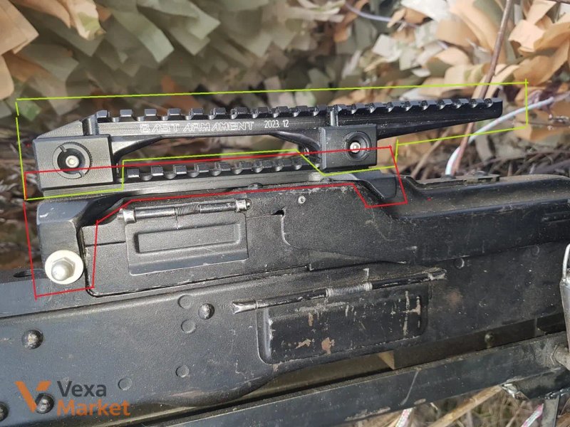 Кронштейн Bast Armament на кришку ПКМ - ПК - ПКТ з підвищуючою планкою — фото 2