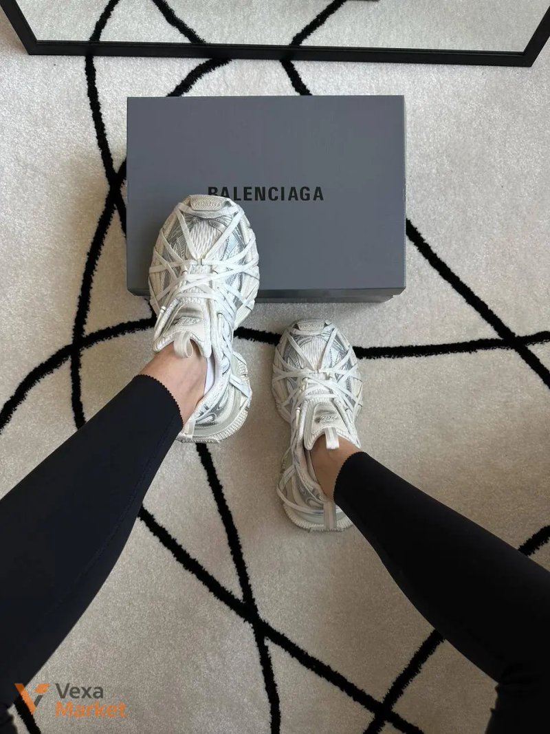 Кросівки BALENCIAGA 3XL Extreme Lace White Silver — фото 6