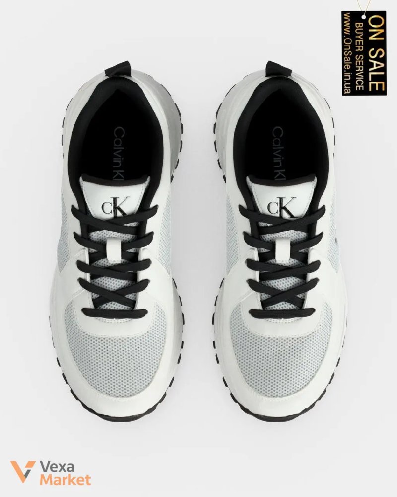 Кросівки Calvin Klein RUNNER LACE UP білі/чорні — фото 4